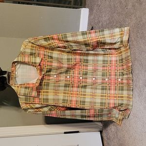 Plaid button down shirt